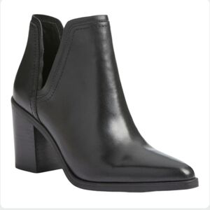 Steve Madden Havannah Black Leather Ankle Booties Size 7.5 NEW